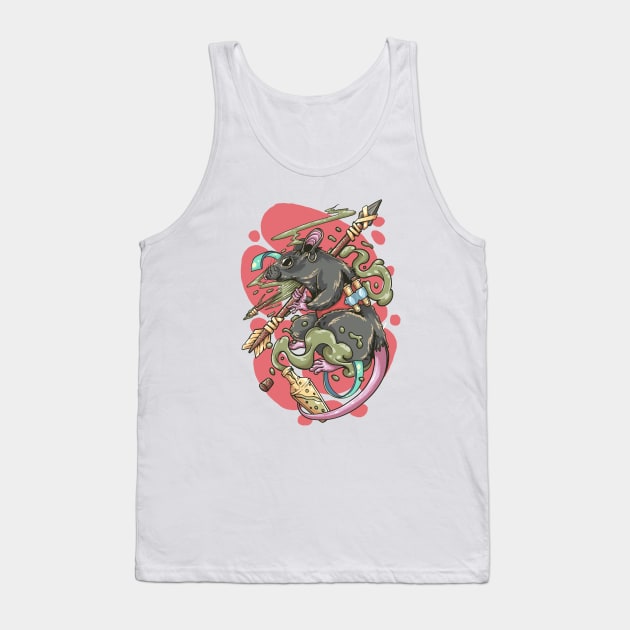 Rat spread a good potion Tank Top by ryanhdyt